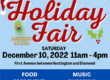 Holiday Fair small promotional banner.