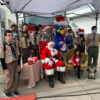 Santa Clause with the Boy Scouts