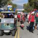 People walking in a parade