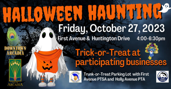 Halloween Haunting flyer for Friday, October 27th starting 4 PM.