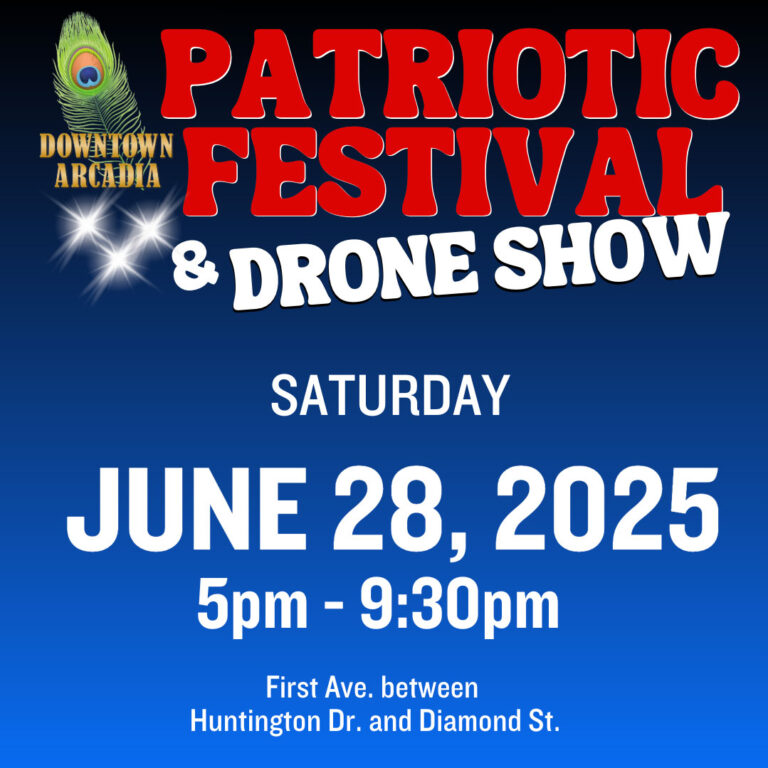Patriotic Festival and Drone Show Banner for phone.