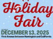 Holiday Fair 2025 square banner.