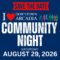 Community Night 2026 square banner.