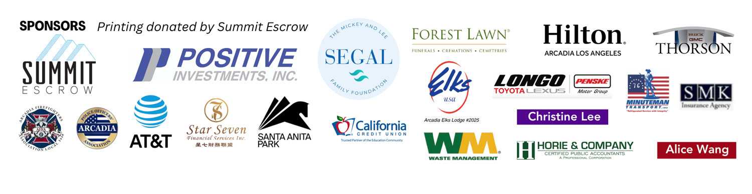 Banner with business logos of sponsors for the Halloween Haunting 2026.