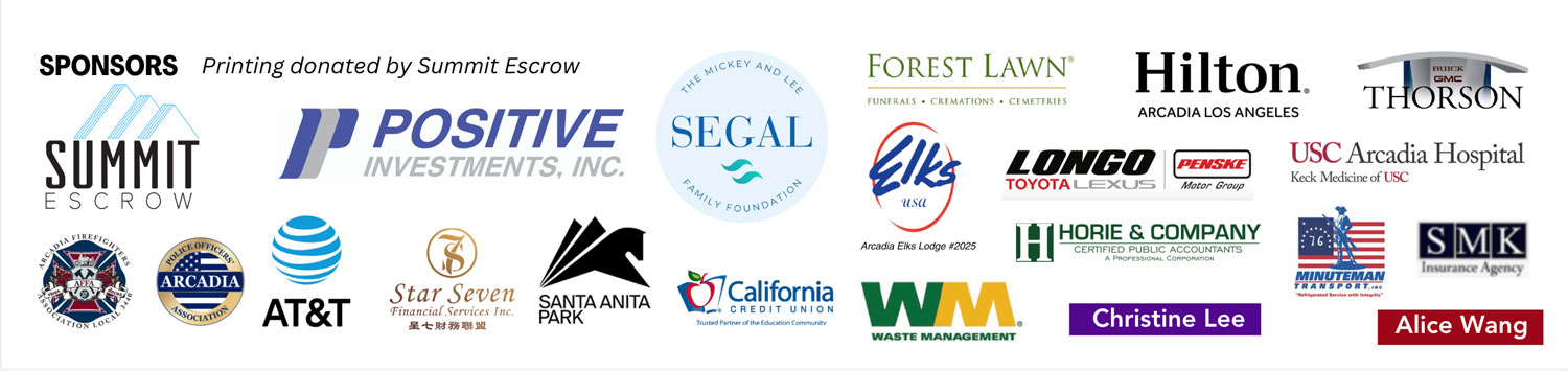 Banner with business logos of sponsors for the Halloween Haunting 2026.